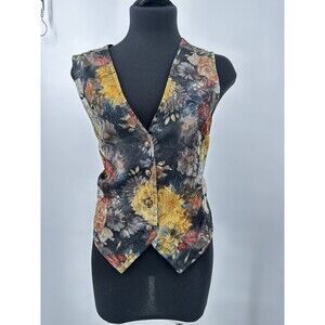 VTG By Choice California Vest Women’s  Floral  Y2K ‎ American Vintage Vest L